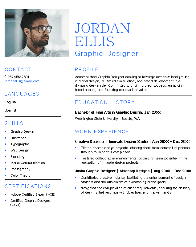 <strong>Combination</strong><br> Design Resume TemplateFeatured Image