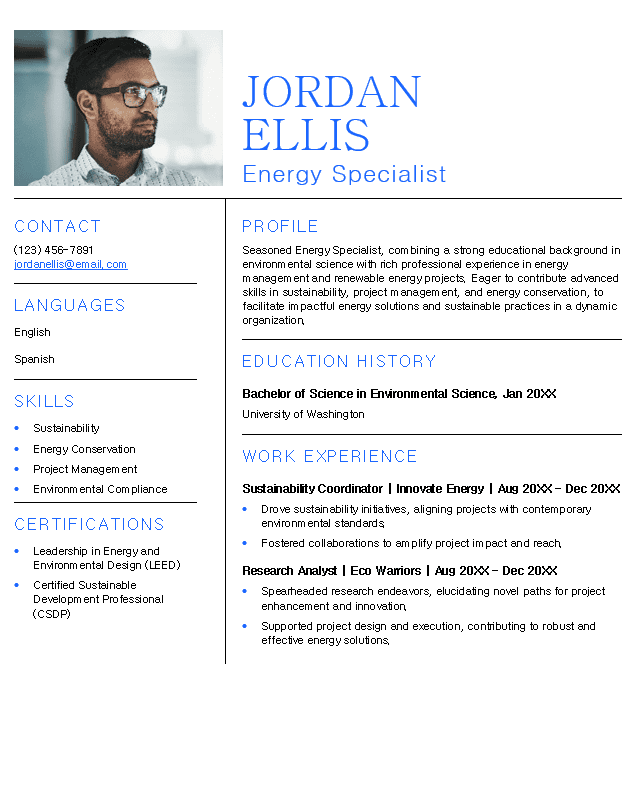 <strong>Combination</strong><br> Energy Resume TemplateFeatured Image