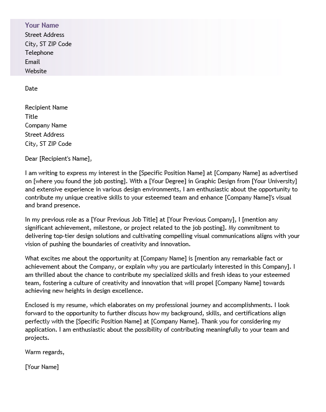 <strong>Cover Letter</strong><br> Design TemplateFeatured Image