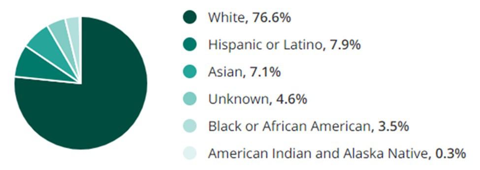 Publishing Jobs Race Demographic Chart