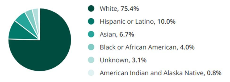 Purchasing-Procurement Jobs Race Demographic Chart