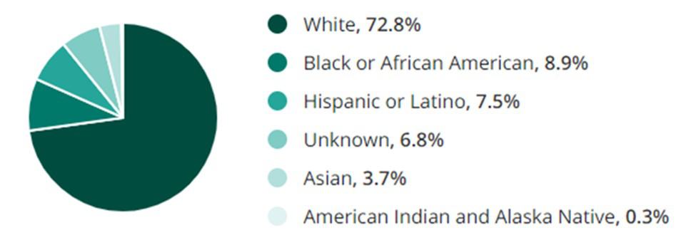 Sports Jobs Race Demographic Chart