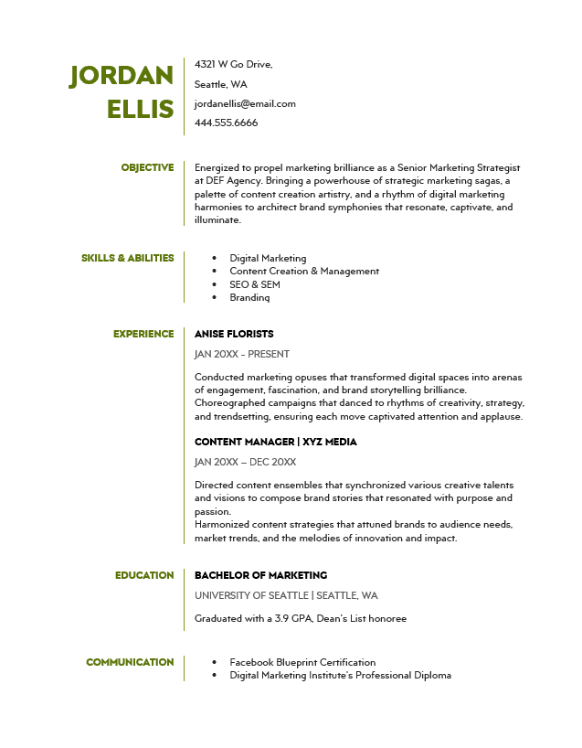 <strong>Targeted</strong><br> Marketing Resume TemplateFeatured Image