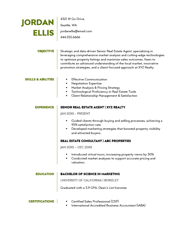 <strong>Targeted</strong><br> Real Estate Resume TemplateFeatured Image