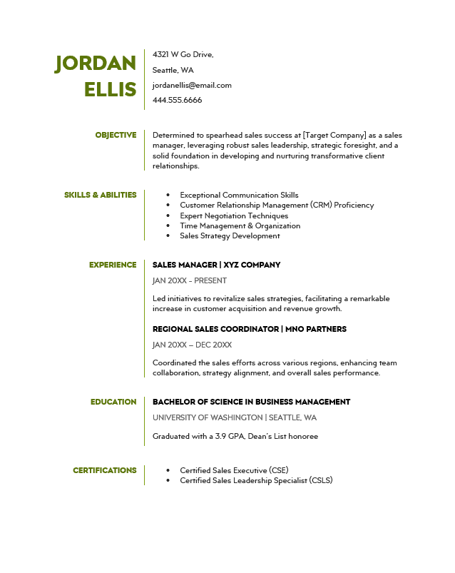<strong>Targeted</strong><br> Sales Resume TemplateFeatured Image